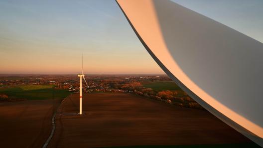 Vue du parc éolien de Berloz